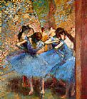 Dancers in Blue by Edgar Degas